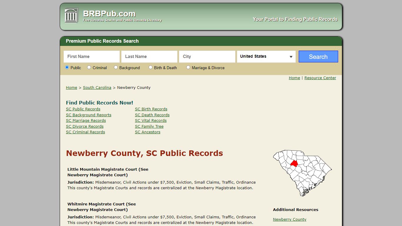Newberry County Public Records | Search South Carolina ...