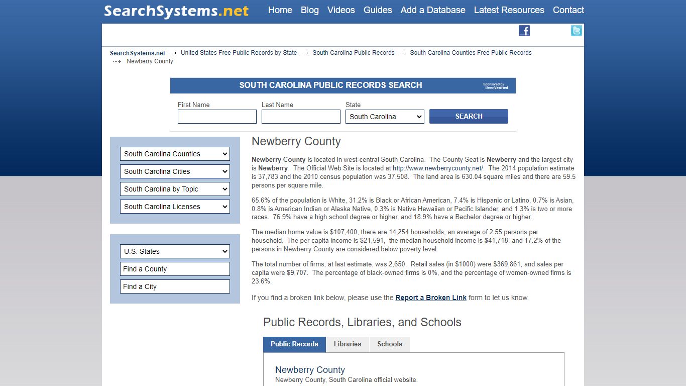 Newberry County Criminal and Public Records